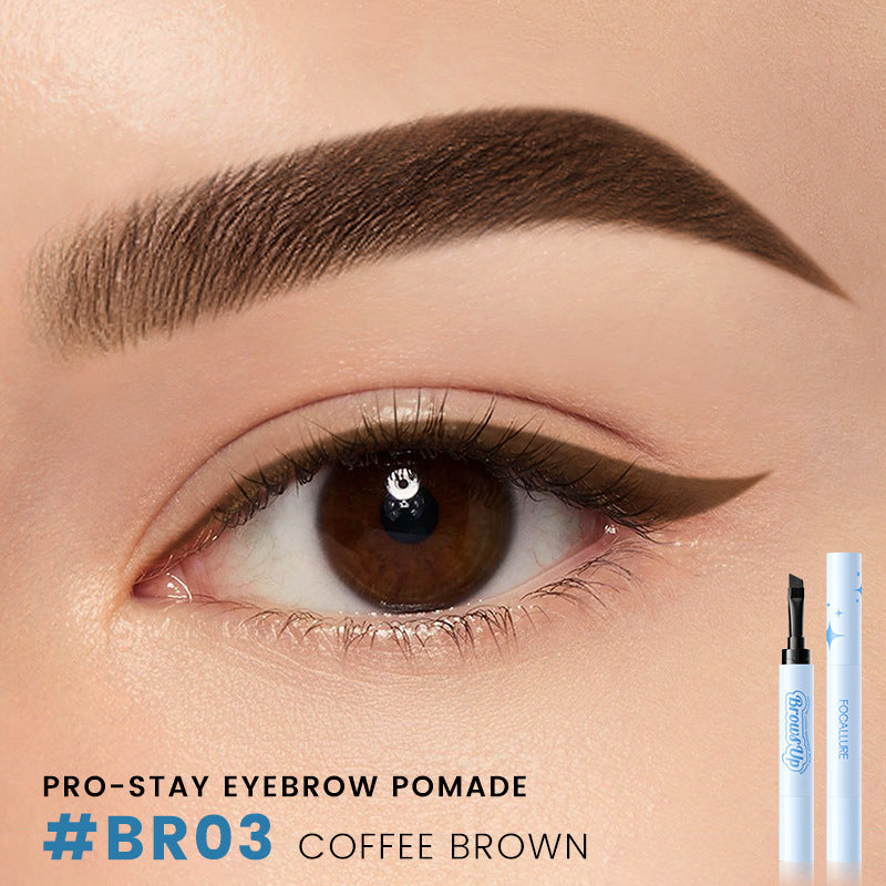 2 In 1 3D Eyebrow Gel Cream Eyeliner Pencil 3 Colors Waterproof Long-lasting Eyebrow Pomade Enhancers Makeup Cosmetics - Krispfy.com