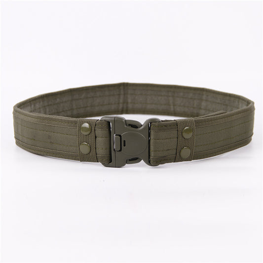 Wide Edged Outdoor Men's Thick Canvas Waist Belt