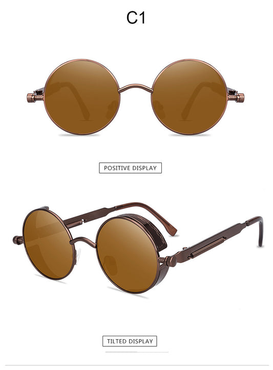 Fashion Steampunk Metal Spring Foot Sunglasses