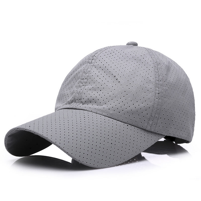Summer Men's And Women's Fashion Korean Baseball Caps New Casual Sunscreen Sunshade Board Punching And Breathable Caps