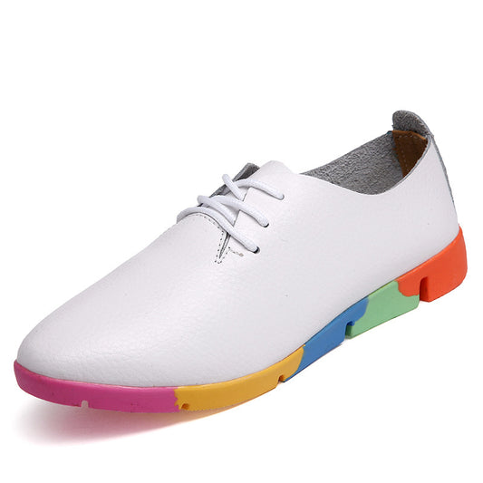 Krispfy Orignals USA - Pointed Women Shoes I Leather White Shoes I Nurse Shoes I White Casual Shoes