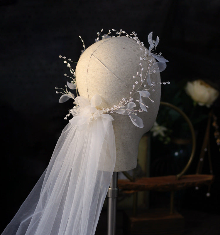 Krispfy.com Bridal weath Veil Wedding Dress Accessories