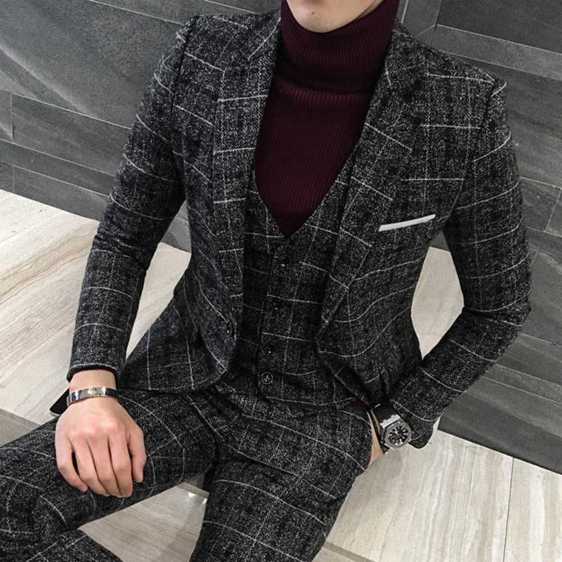Krispfy Orignals - Thick Slim Fit Plaid Suits