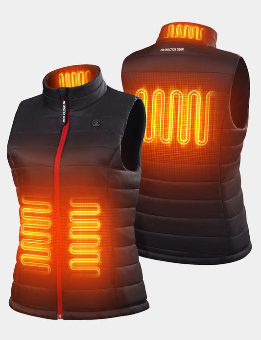 ANTARCTICA GEAR Women's Heated Vest With 16000mAh Battery Pack, Rechargable Lightweight Heated Vest For Winter Outdoor