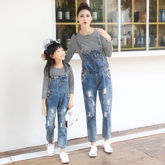 Denim overalls