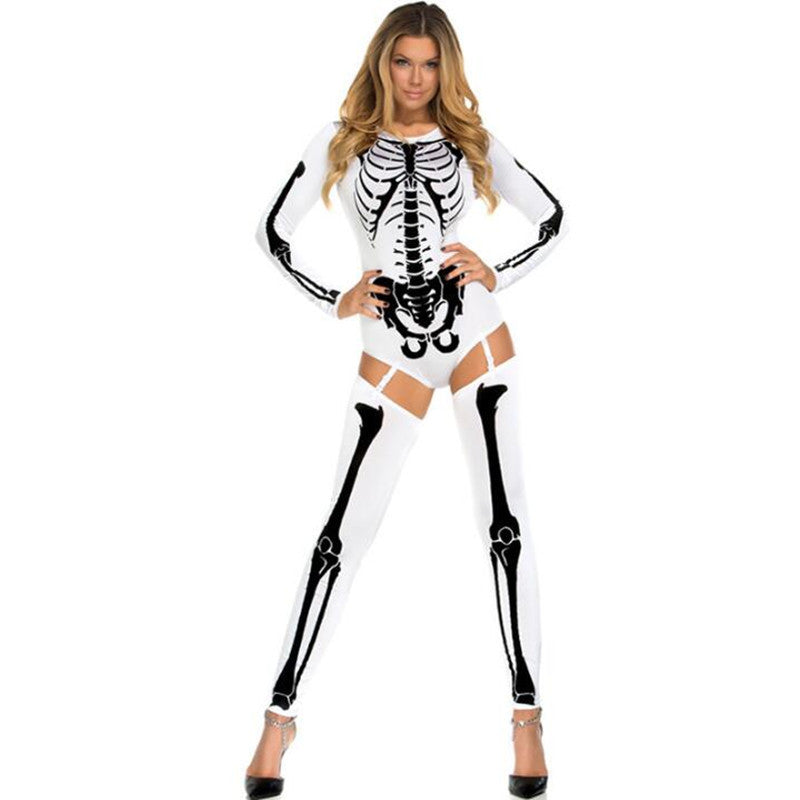 Krispfy.com - Orignals Halloween Cosplay Costume Skull Zombie Uniform