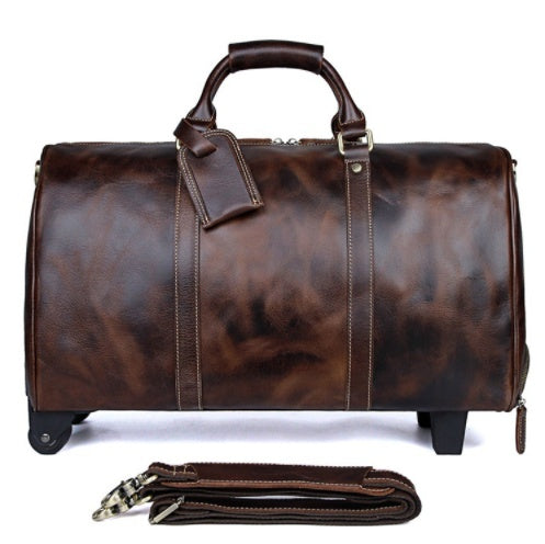 Krispfy Orignals - Cowhide Trolley Travel Bag - Large