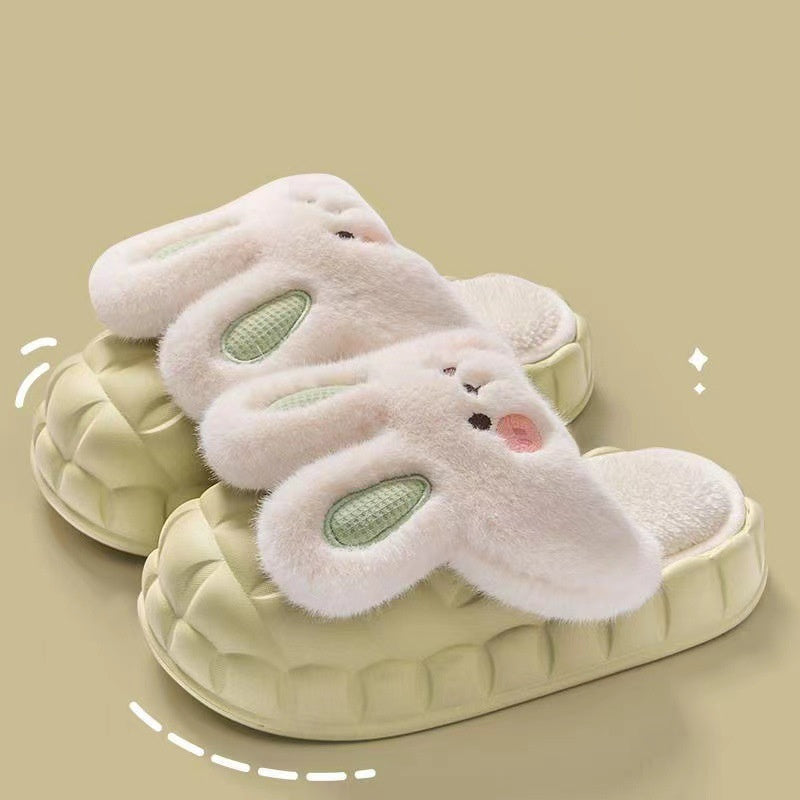 Krispfy Orignals USA - Cute Rabbit Shoes Winter Fuzzy Slippers
