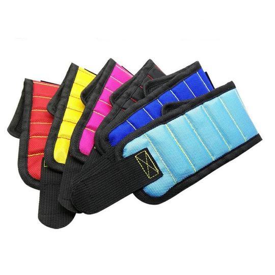 Strong magnetic wrist strap practical magnet holding scissors tool screw accessories pickup 1680D magnetic wrist strap