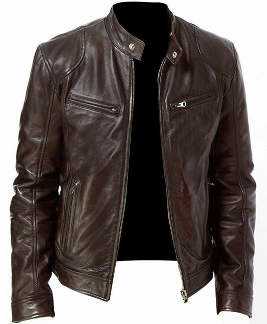 Krispfy.com - Orignals Slim Leather Jacket - Elite Collection USA