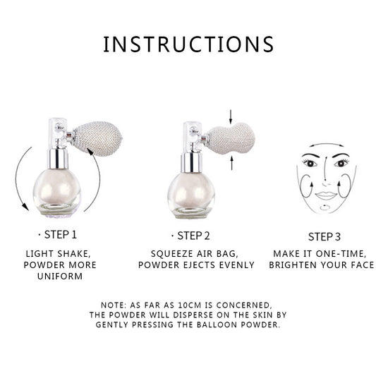 Spray Brightening Glitter Powder Body Powder Highlighter- Krispfy.com