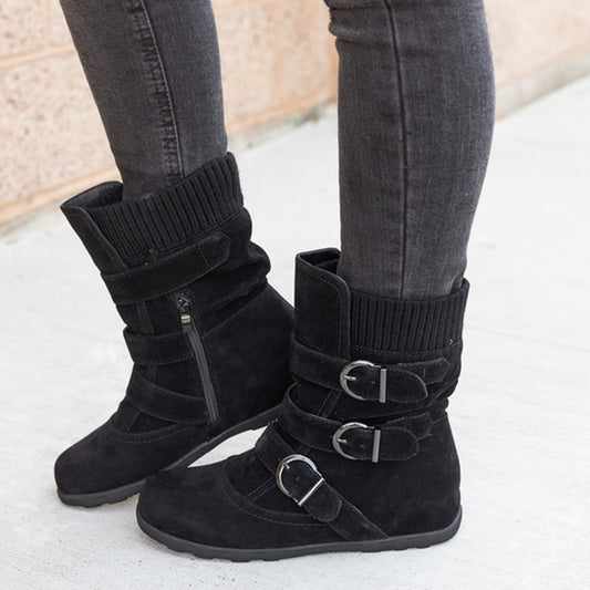 Krispfy Orignals USA - Casual Winter Boots I Strap Buckle Shoes - San Antonio Edition