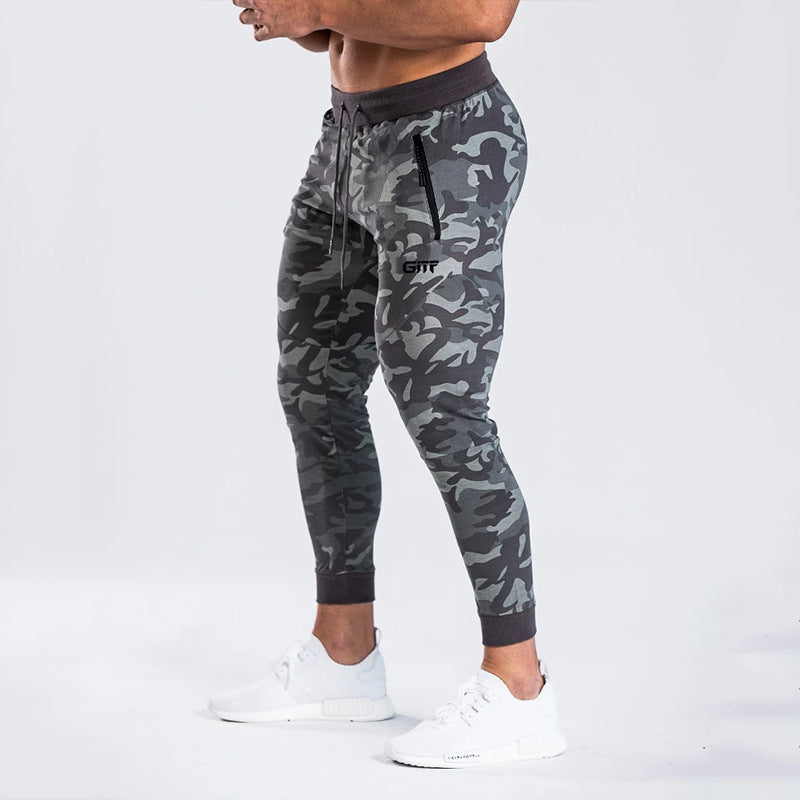 Camouflage Quick Drying Jogging Pencil Bodybuilding Trousers Running Pants Men