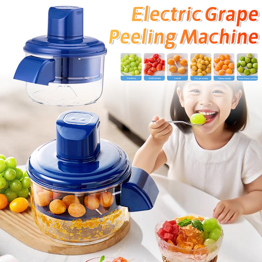 Krispfy.com Automatic Electric Grape Peeler Electric Rechargeable Fruit Peeling Machine Hands-Free Skin Remover Home Kitchen Supplies Kitchen Gadgets
