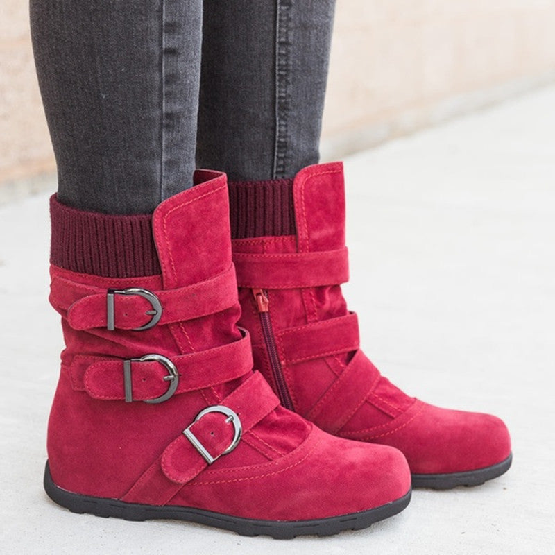 Krispfy Orignals USA - Casual Winter Boots I Strap Buckle Shoes - San Antonio Edition