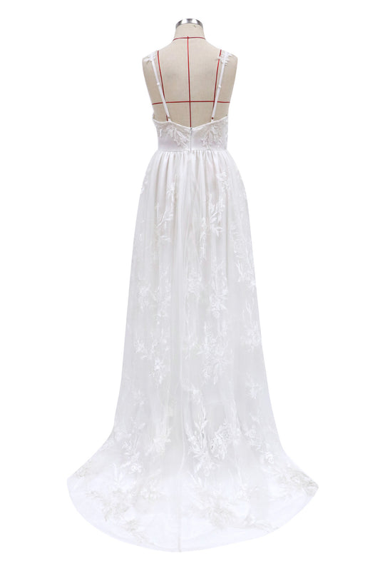 Bride Sexy Suspenders Wedding Evening Dress