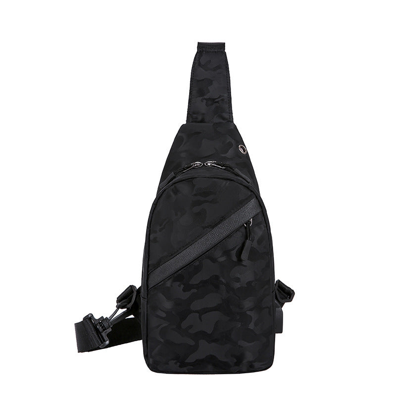Krispfy Orignals - Camouflage Chest Bags Men With Headphone Hole