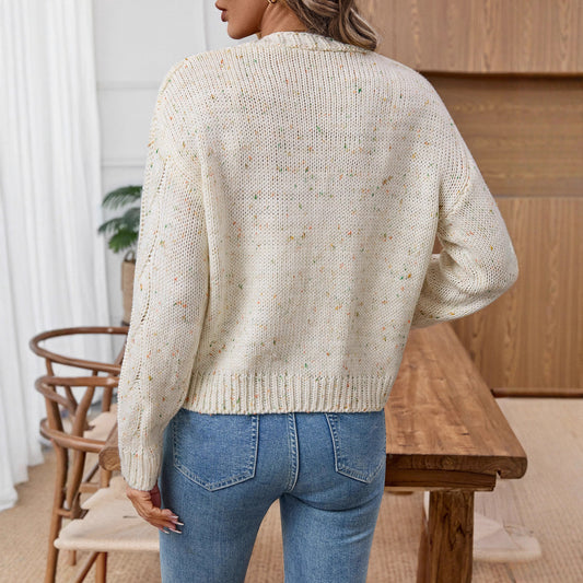 Autumn And Winter Soft Glutinous Thick Thread Thin Women's Knitwear
