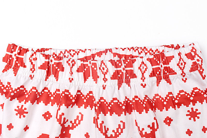 Printed Long-sleeved Casual Parent-child Suit