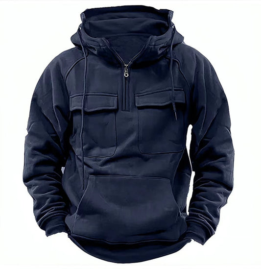 Men's Zip-up Hoodies Sweatshirt With Drawstring And Pocket Design Fashion Casual Sports Sweatshirt