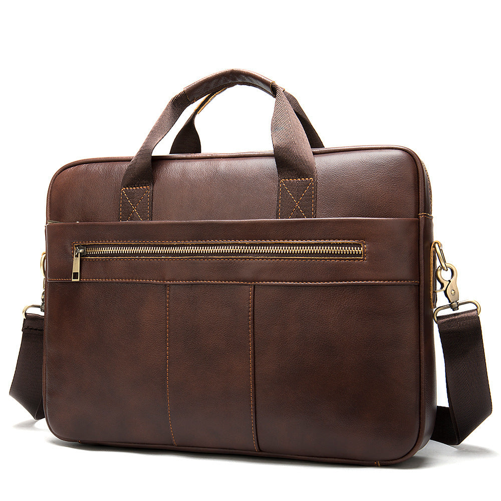 Krispfy Orignals - Men's Leather Briefcase I Business Men's Bag - 43e