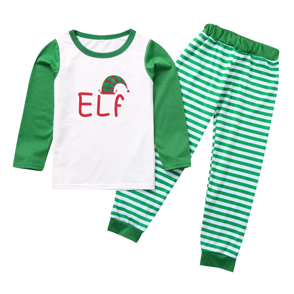 Home Clothes Pajama Suit Christmas Parent-child