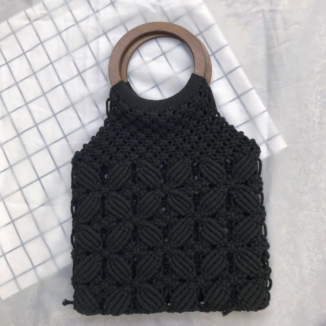 Handmade Rope Straw Fashion Vacation Travel Mori Style Women