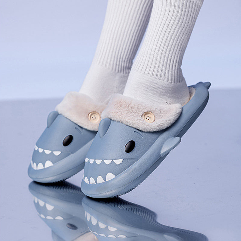 Krispfy Orignals USA - Shark Shoes I House Slippers With Button I EVA Couple Slippers