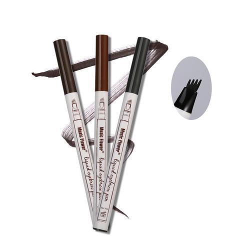 Waterproof Natural Eyebrow Pen Four-claw Eye Brow Tint Fork Tip Eyebrow Tattoo Pencil- Krispfy.com