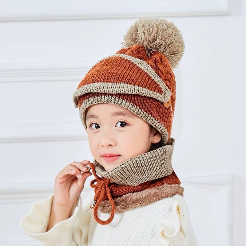 Children scarf hat mask set