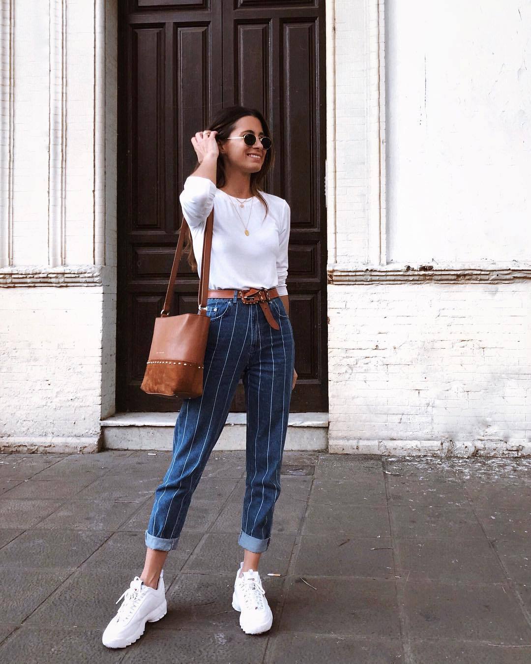 Illuminati Stretch striped jeans