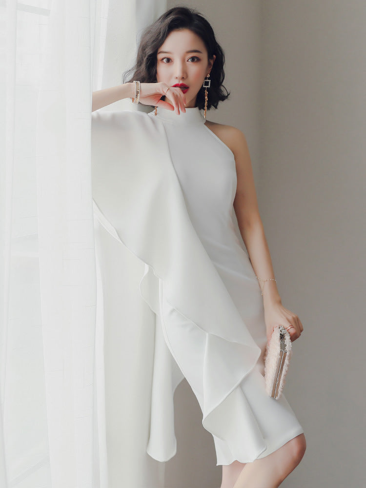 Krispfy.com Party party white short evening dress