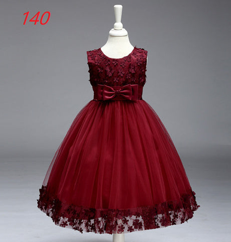 Krispfy.com Summer Skirt Kids Girls Princess Tutu Flower Children Wedding Dress Wholesale Show Skirt