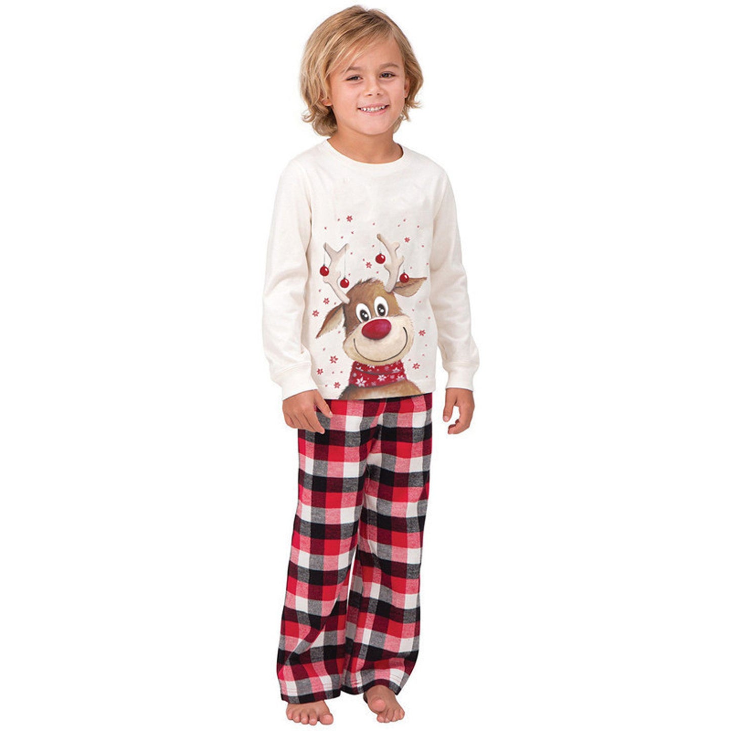 Elk printed parent-child dress