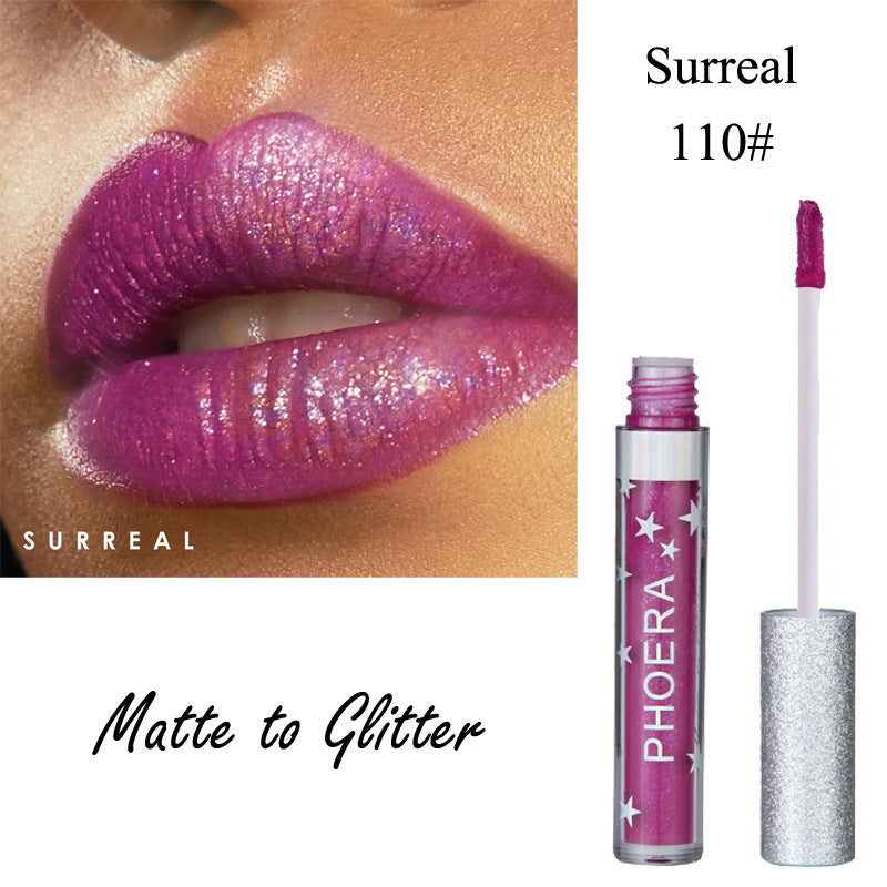Krispfy Cosmetics Moisturizing Candy Color Lip Gloss Waterproof Glitter Liquid Lipstick Long Lasting Makeup Lipstick