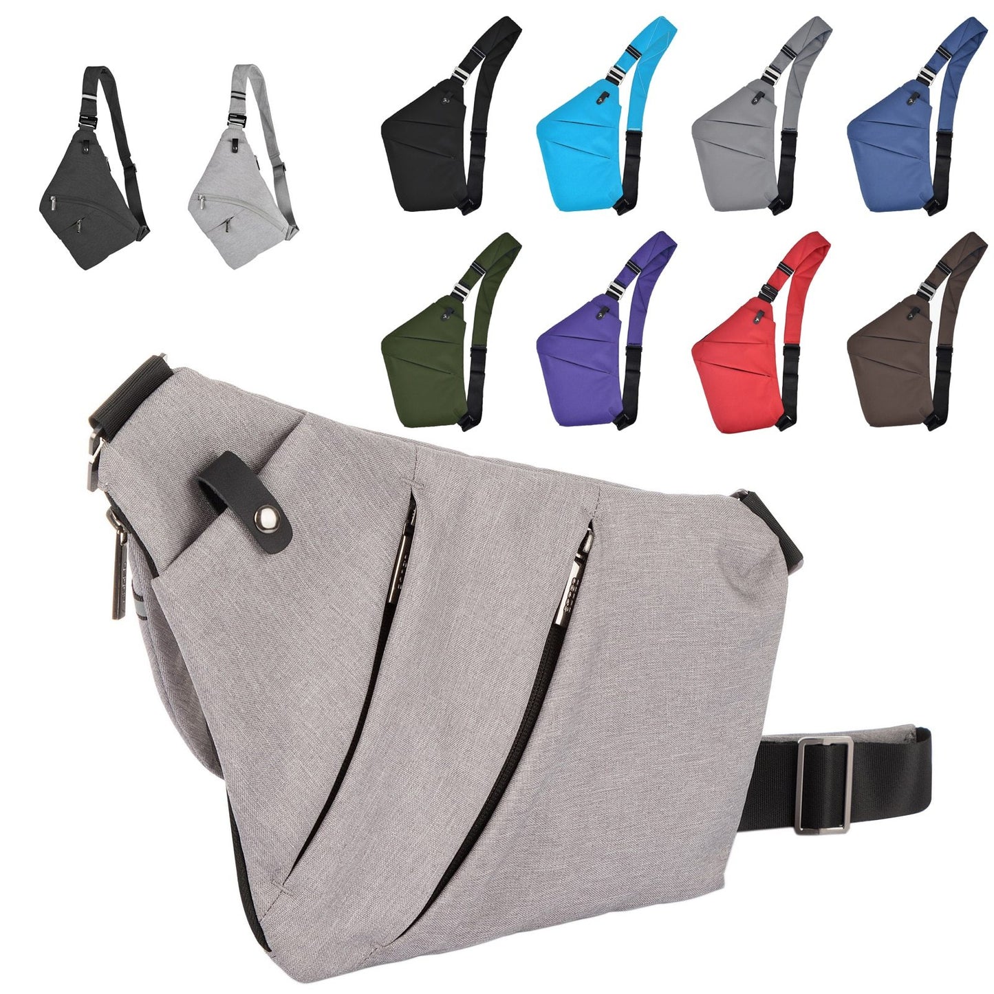 Krispfy Orignals - Unisex Canvas Chest Bag