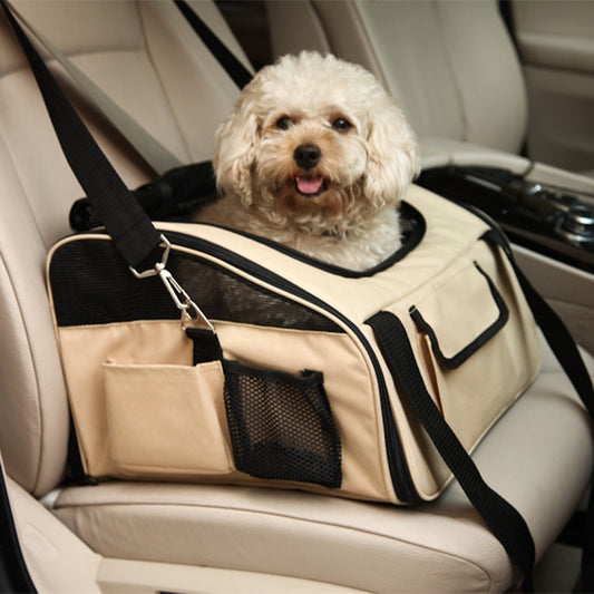 Krispfy Orignals - Pet Car Seat Bag I Folding Pet Carrier Bag