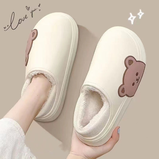Krispfy Orignals USA - Fluffy Bear Slippers Winter House Shoes For Women