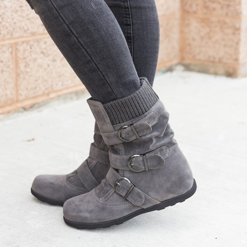 Krispfy Orignals USA - Casual Winter Boots I Strap Buckle Shoes - San Antonio Edition