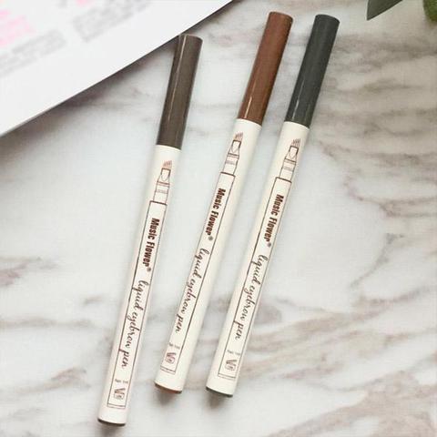 Waterproof Natural Eyebrow Pen Four-claw Eye Brow Tint Fork Tip Eyebrow Tattoo Pencil- Krispfy.com