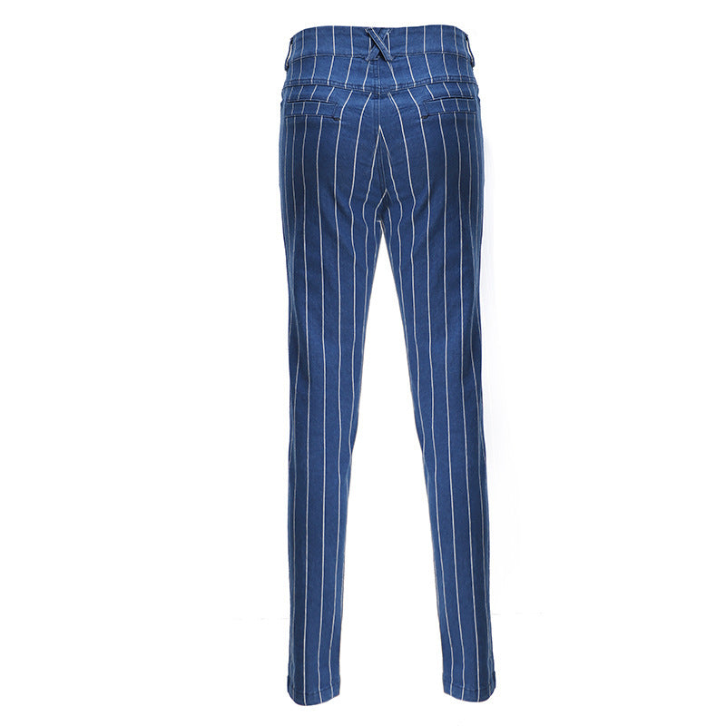 Illuminati Stretch striped jeans