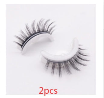 Reusable 3D Mink Lashes Natural False Eyelash - Krispfy.comes Self Adhesive Fake Glue Free Makeup Eyelash Extension Silk
