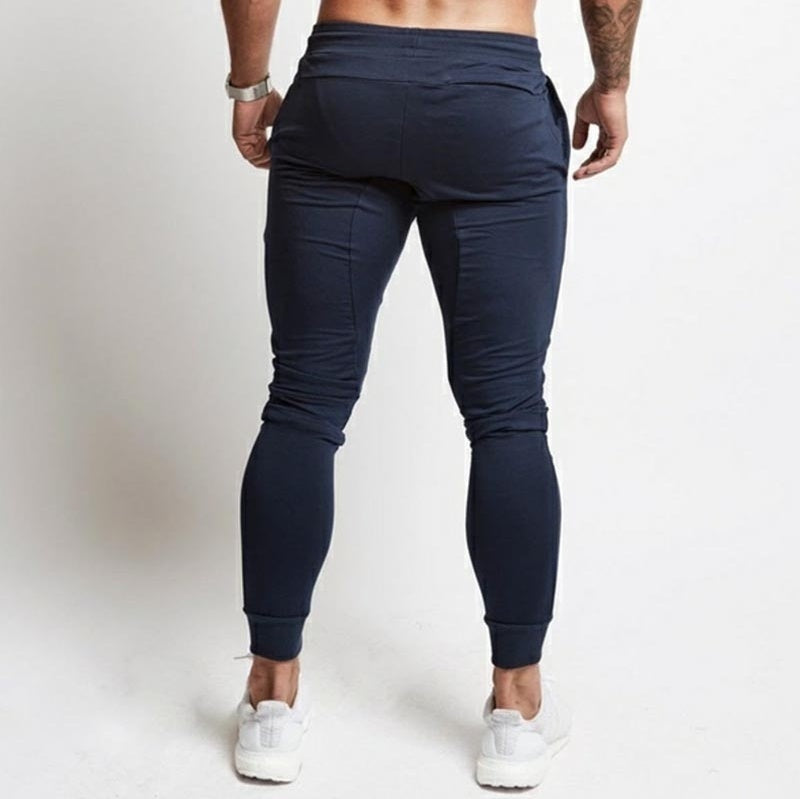 Spring and autumn men's fashion casual slim sports pants men's printed trousers