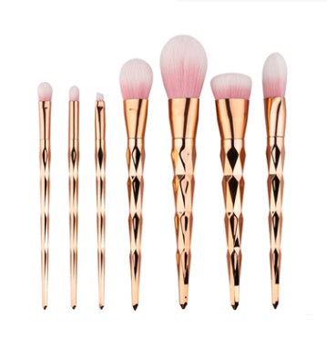 Krispfy 7 makeup brushes, makeup tools, diamond makeup brush foundation brush