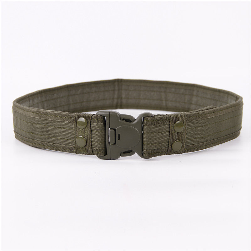 Wide Edged Outdoor Men's Thick Canvas Waist Belt