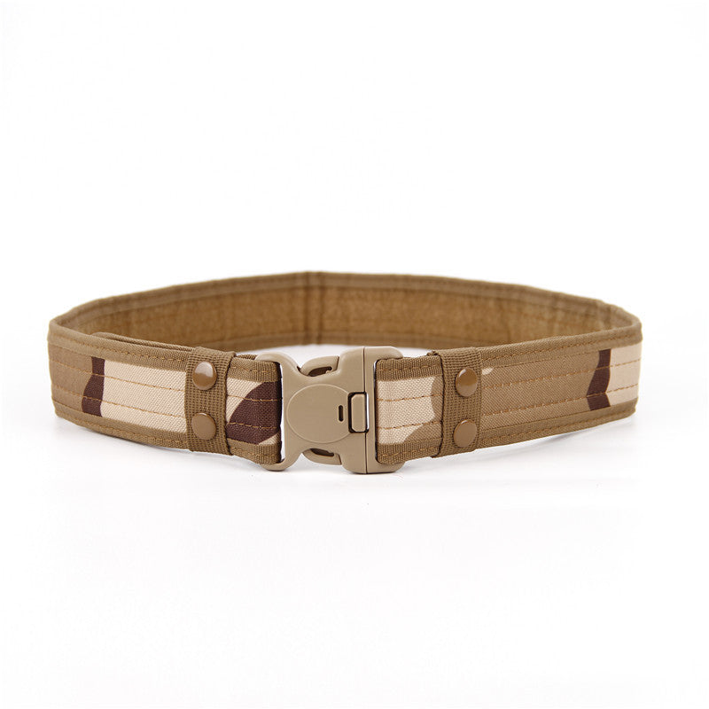 Wide Edged Outdoor Men's Thick Canvas Waist Belt