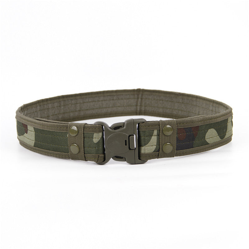 Wide Edged Outdoor Men's Thick Canvas Waist Belt