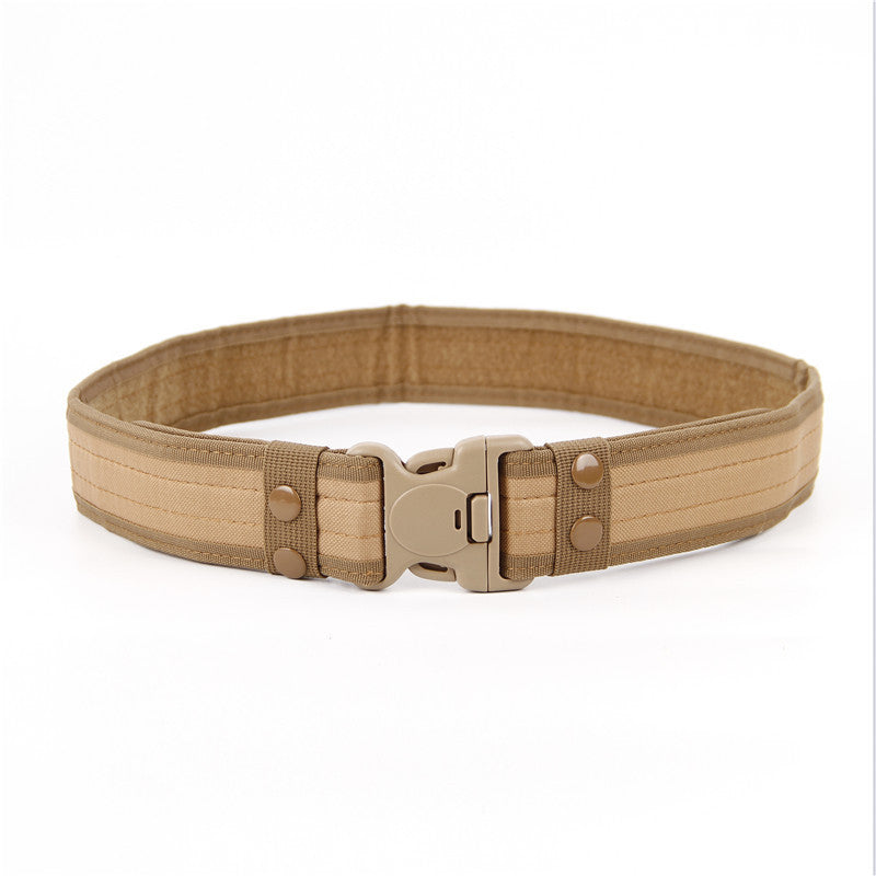 Wide Edged Outdoor Men's Thick Canvas Waist Belt