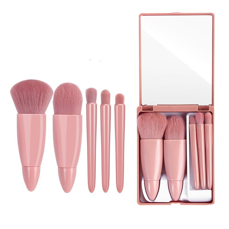Krispfy Cosmetics 5Pcs Makeup Brushes Tool Set Cosmetic Powder Eye Shadow Foundation Blush Blending Make Up Brush