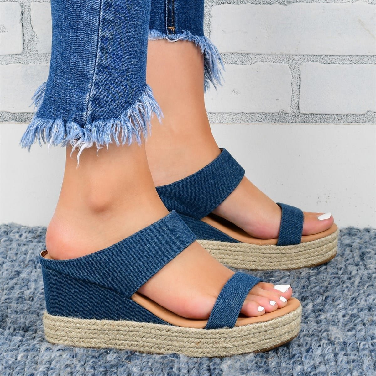 Krispfy Orignals USA - Wedge Heel Slippers I Casual Sandals I High Wedge Heel Shoes